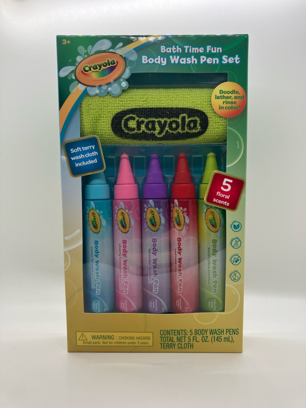 Crayola Bath Time Fun Body Wash Pen Set - Multicolor, New in Box